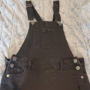 Girls Justice Black Shortalls /Overalls